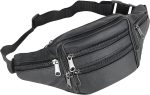 Fanny Pack Outdoor travel leather Fanny pack,Cowhide Leather Large Size 7 Pockets waist bag.Suitable for outdoor mountaineering, travel, camping, cycling, running, etc. - Image 2